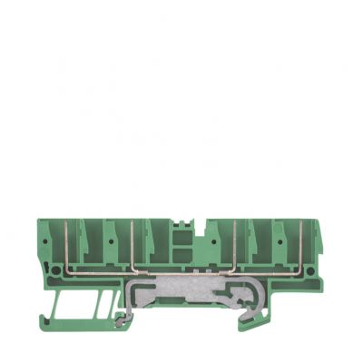 WEIDMULLER ZTPE 2.5/4AN/4 Zacisk PE, złącze sprężynowe, 2.5 mm², 500 V, liczba przyłączeń: 4, liczba poziomów: 1, zielony / żółty 1815140000 /50szt./ (1815140000)